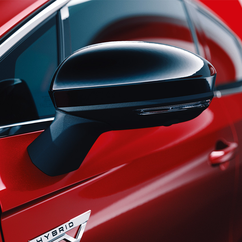 Elektrisch anklappbare Außenspiegel beim neuen COLT