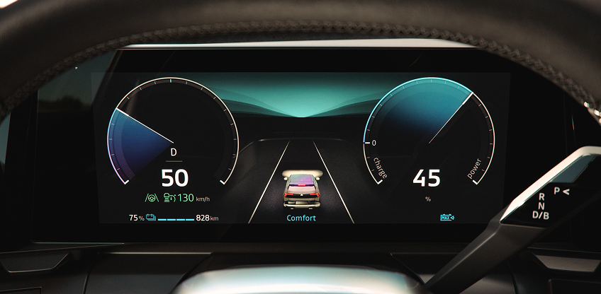 Hochfunktionales Cockpit Detailansicht des Tachos im Eclipse Cross