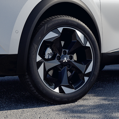 Detailaufnahme der vorderen Felge.