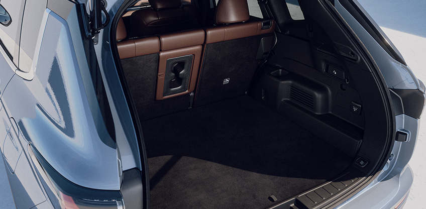 Detailansicht des Kofferraum-Volumens im neuen Outlander