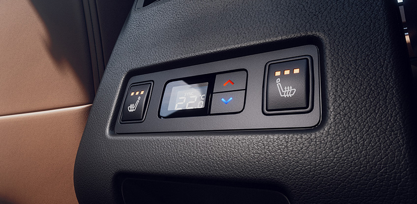 Detailansicht zu den Klimatisierungsmöglichkeiten im neuen Outlander