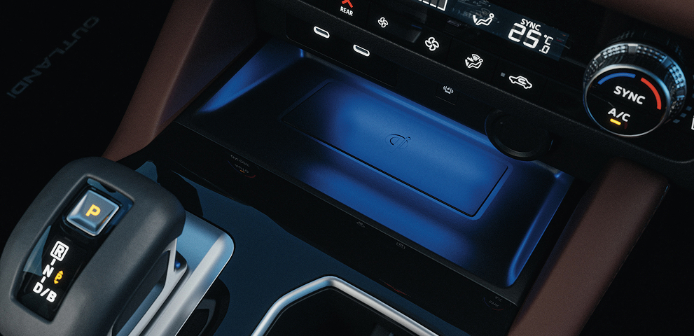 Beleuchtung der Mittelkonsole im Outlander