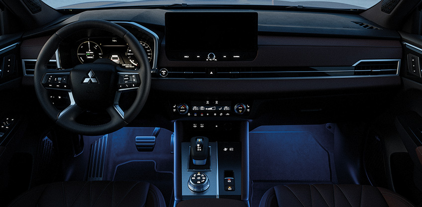 Der neue Mitsubishi Outlander mit Ambientebeleuchtung Der neue Mitsubishi Outlander mit Ambientebeleuchtung