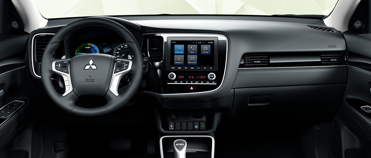 Interieur Outlander Plug-in Hybrid BASIS Diamant Detailabbildung zur Interieur-Mehrausstattung für Outlander Plug-in Hybrid BASIS Diamant