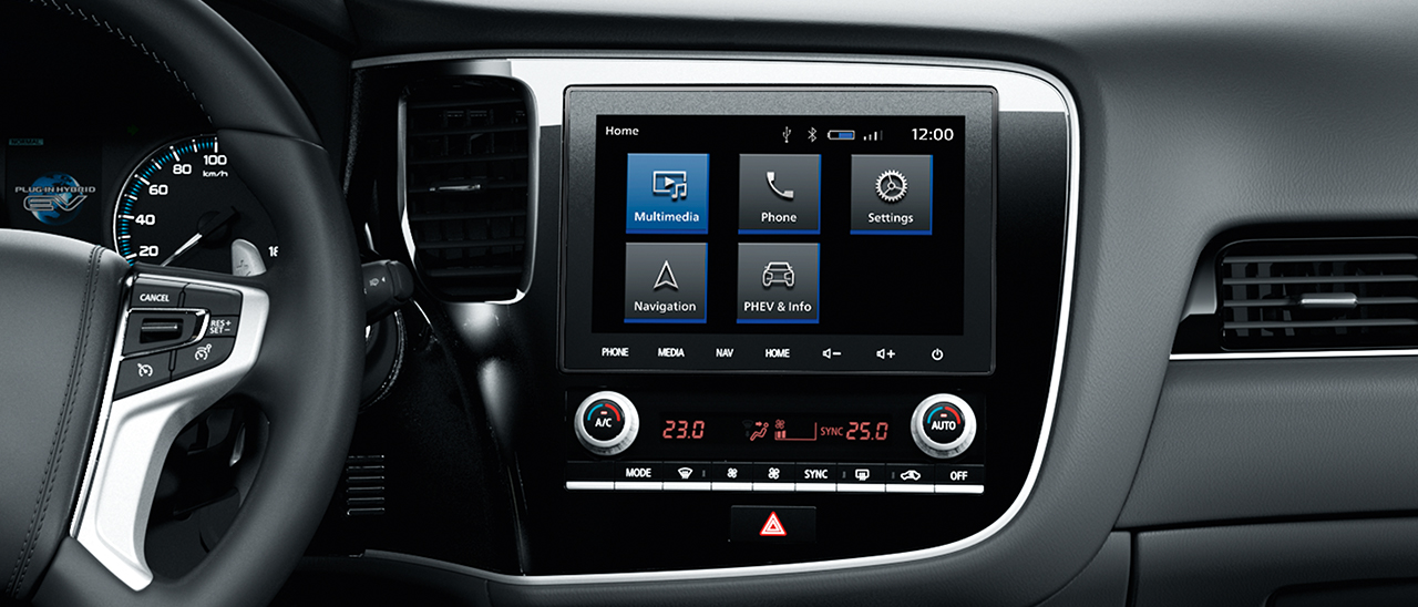 Outlander Plug-in Hybrid Smart Link Display Audio II Displayanzeige Smart Link Display Audio II für Outlander Plug-in Hybrid