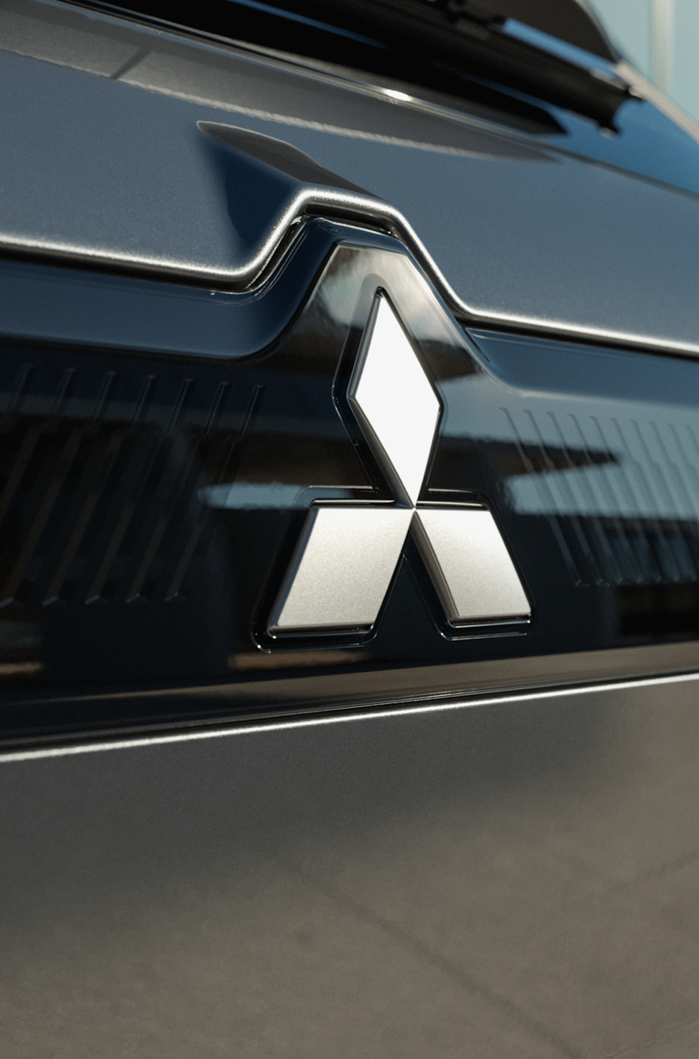 Ausschnitt eines Mitsubishi Heck