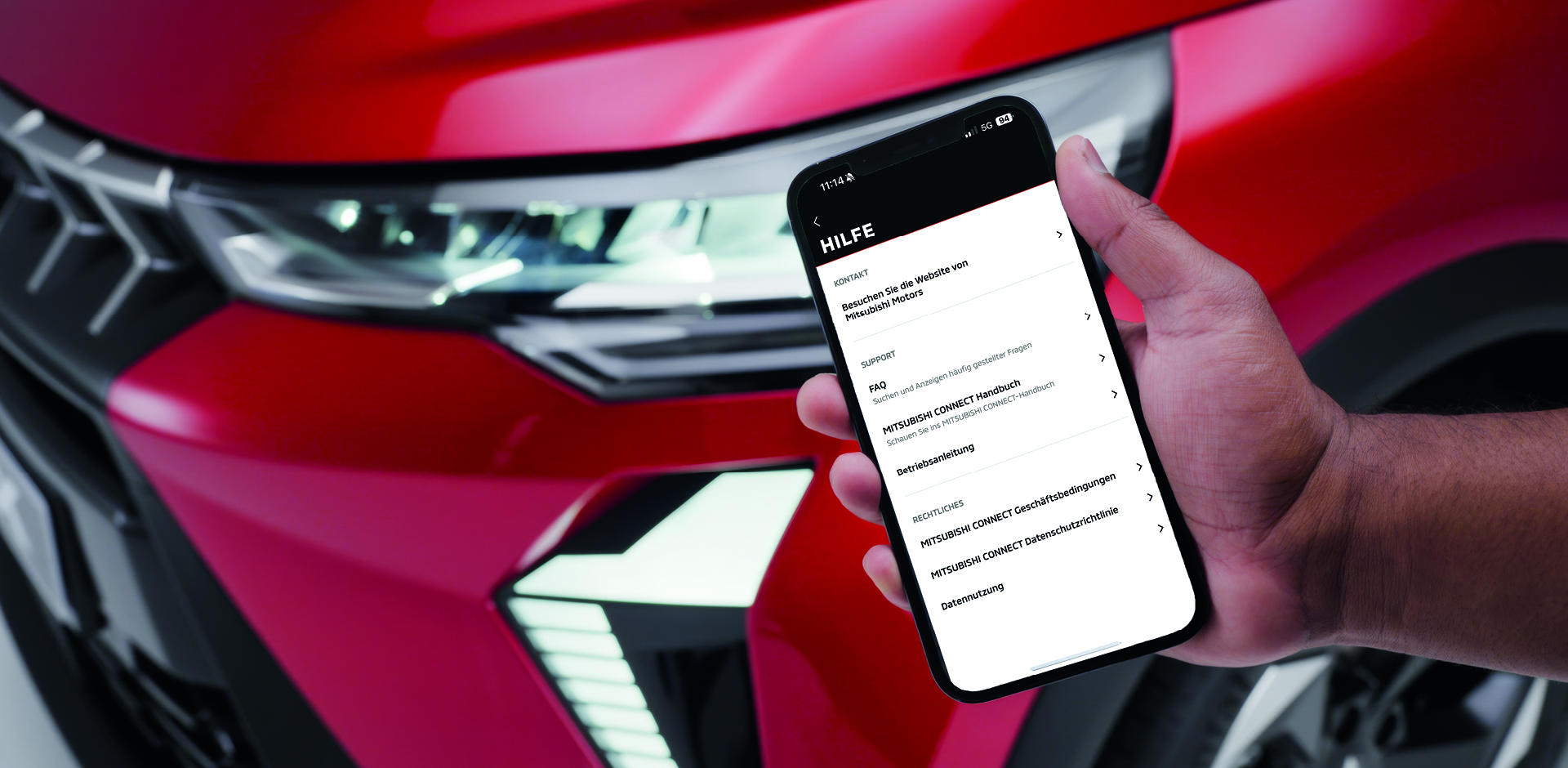 Der Service Assistant in der MITSUBISHI MOTORS App