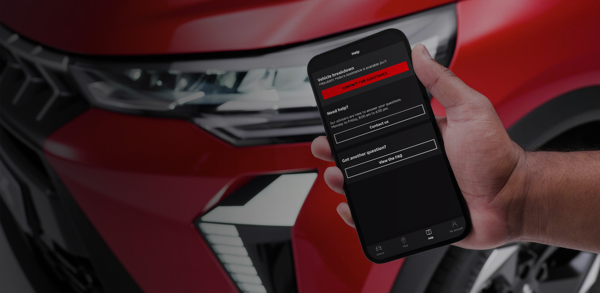 Der Service Assistant in der My MITSUBISHI MOTORS App