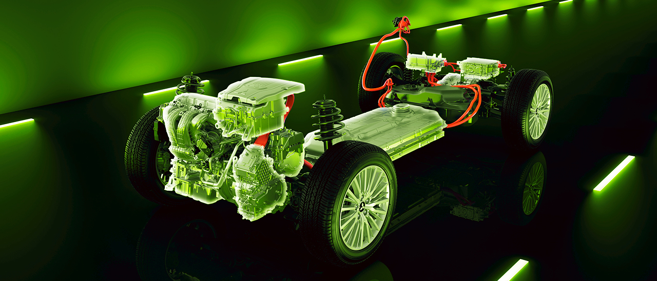 Motoren Outlander Plug-in Hybrid Technik